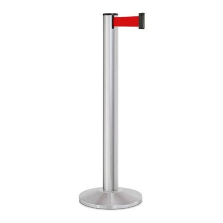 Lavi Industries Retractable Belt Barrier, Red, 13 ft Length, 40 in Post Height 50-3100SA/RD